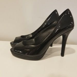 INC International Concept Black Open Toe 5.5